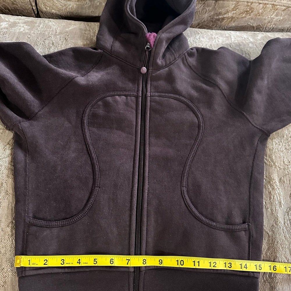 Lululemon New Scuba Hoodie Beautiful Chocolate Color Size 6 - Picture 14 of 14